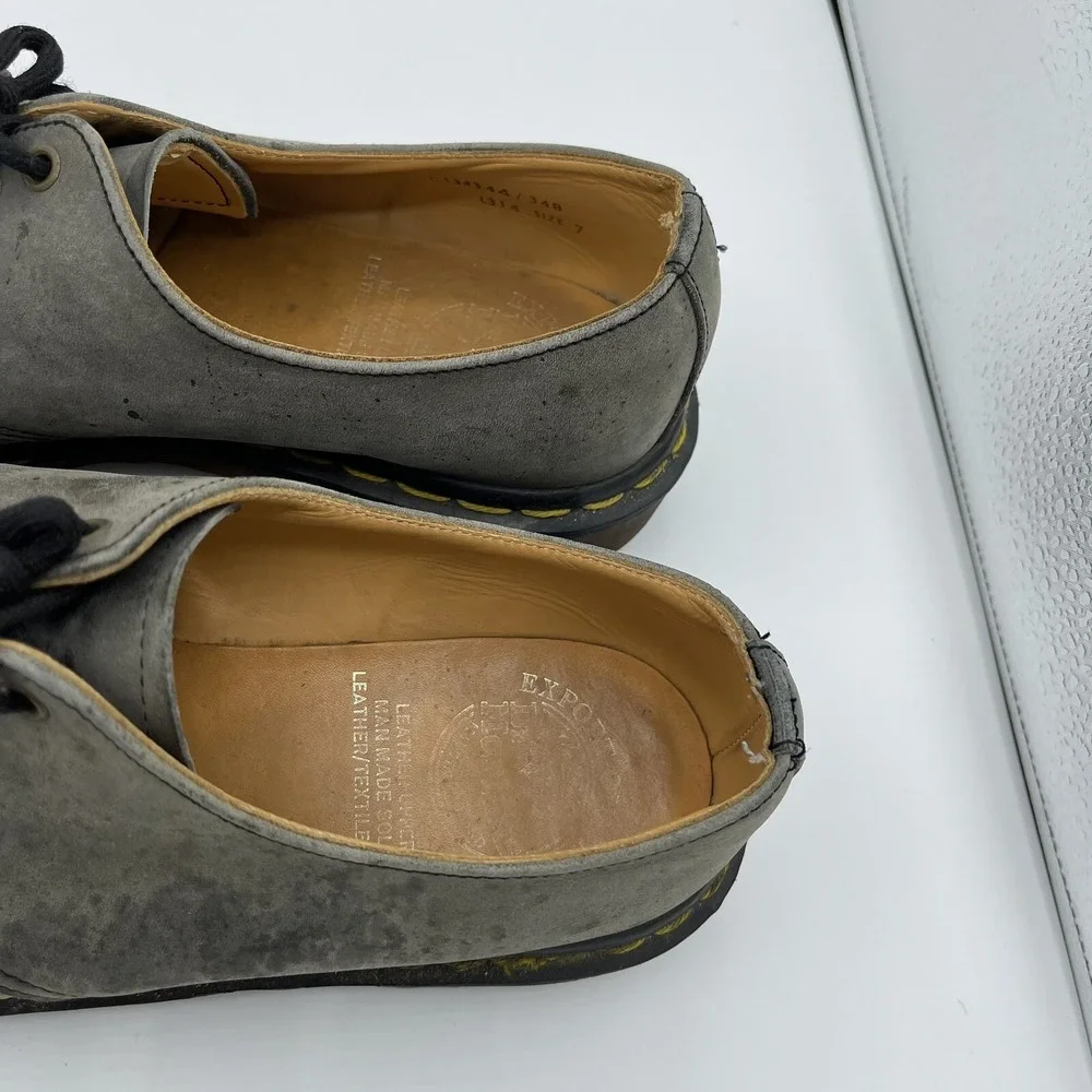 Dr. Marten 1461 Oxford Green Leather Shoe Mens Size 7‎ Made In England